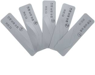 Digital Shoppy 5Pcs Reusable Eyebrow Stencil Set Shaping Template Card Eyebrow Stencil