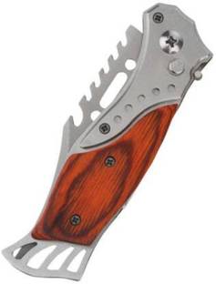 Fiiasa Folding Push Button Lock Knife For Hiking ,camping Survival Knife