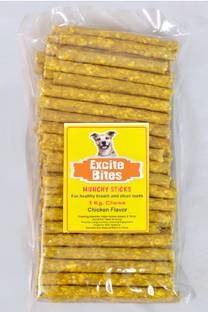 Excite Bites Chicken Flavour Munchy Sticks 1 KG Chicken Dog Chew