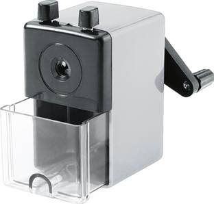 OMEGA 1743 Pencil Sharpener Super Table Grey Colour Single Pencil Tub Sharpener