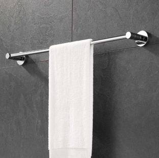 iSTAR Stainless Steel 304 Round Towel Bar/Towel Holder/Towel Stand/Towel Hanger Longer 24 inch 1 Bar Towel Rod