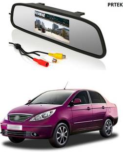 PRTEK Rear View 4.3 Inch TFT LCD Monitor Mirror Screen Display For Reverse Parking and Rear View Black LCD  (10.922 cm) a219 Black LCD