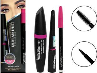 Lecherous Combo Pack of Kajal with Eyeliner and Mascara 3 in 1