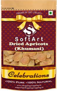 Soft Art Celebrations Dried Organic Apricot (Khumani) (Grade - Big Size) Vacuum Pack Apricots