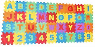 Congo Non-Toxic 36 Piece ABC Foam Mat - Alphabet & Number Puzzle Play & Flooring Mat for Children & Toddlers