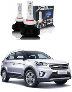 PRTEK X3 Car Headlight/Fog Lamp LED Bulb For Car-s With 3 Color Temperature Films ( 50W, 6000LM) A13 Headlight Car LED for Hyundai (12 V, 55 W)