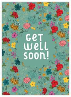 Classic Home Decors Get Well Soon Greeting Card (7.5in x 5.5in) Greeting Card