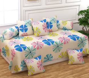 MANIQATEX Polycotton Floral Diwan Set