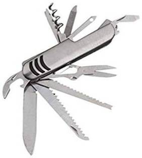 crafting maker Swiss Army Knife Multifunctional 14 in 1 11 Swiss Army Knife (Silver) 11 Multi-utility Knife