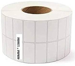 D R LABEL D R Label 40x13 (Thermal) Barcode Labels Stickers, 5000 Label in Roll, 2up Paper Label
