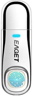 EAGET FU60 High-Speed USB3.0 Recognition Fingerprint Encrypted 32GB Pen Drive Security Memory USB 3.0 Disk 32 GB Pen Drive Compatible with Laptop, Desktop Computer, Netbook USB 3.0 Metal Case