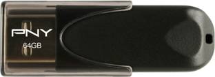 PNY PFD64GATT4-BR20 64 GB Pen Drive Compatible with Laptop, Tablet, Television USB 2.0 Plastic Case