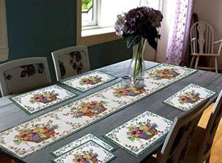 kiara Creations Green Organic Cotton Table Linen Set