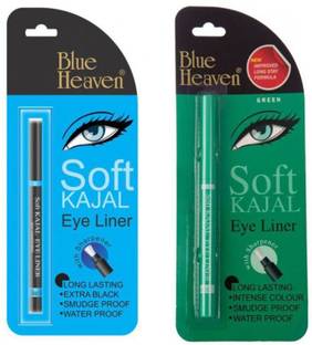 BLUE HEAVEN Soft Kajal Eyeliner Black Green