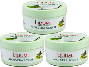LILIUM Aloe Vera Scrub 100ml Pack of 3 Scrub