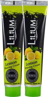 LILIUM Shaving Cream With Tea Tree oil 120gm Pack of 2