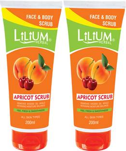 LILIUM Apricot Scrub 200ml Pack of 2 Scrub