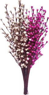 fab n Style Pink and White Flower Bunch for Home Decoration Multicolor Orchids Artificial Flower