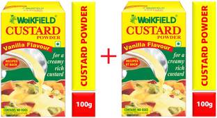 WeiKFiELD CUSTARD POWDER 100 GM +100 GM Custard Powder