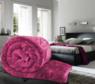 N Decor Floral Double Mink Blanket for  Heavy Winter