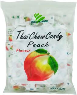 Haoliyuan Toffee Gummy Milk Fruit Candy 100pcs (Imported) Peach Candy