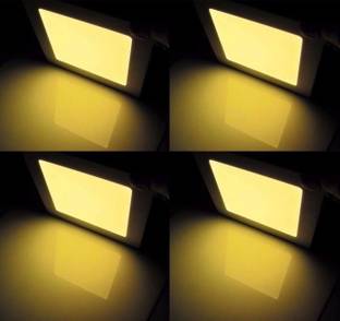 D'Mak 12 Watt Square LED Warm White (Yellow) Conceal Light Pack of 4 Recessed Ceiling Lamp