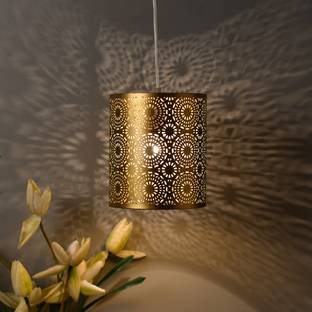 Homesake Circle Dot Gold Moroccan Hanging Pendant Light Pendants Ceiling Lamp