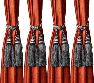 KUBER INDUSTRIES Grey Tassels