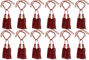 KUBER INDUSTRIES Maroon Tassels