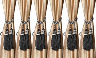 KUBER INDUSTRIES Black Tassels