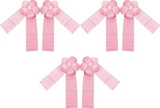KUBER INDUSTRIES Pink Tieback Hook Metal