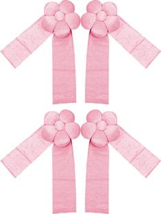 KUBER INDUSTRIES Pink Tassels Metal