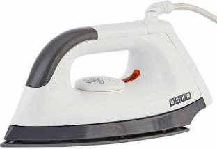 USHA EI 1602 Lightweight with Non-Stick Soleplate, Pack of 1 1000 W Dry Iron