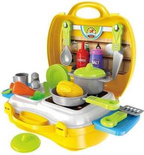 RISCO RETAILS 26 PCS DREAM KITCHEN COOKING SET SUITCASE TOY FOR KIDS, DREAM KITCHEN SET, COOKING SET FOR KIDS