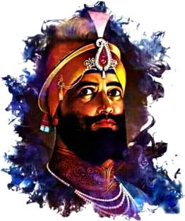 DivineDesigns 51 cm Guru Govind Singh Ji Self Adhesive Sticker