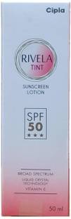 Cipla Sunscreen - SPF 50 PA+++ Rivela Tint Sunscreen Lotion 50ml