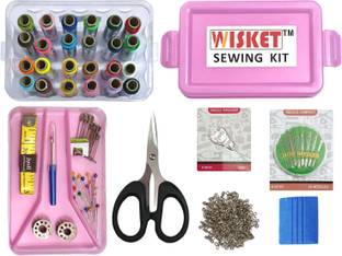 WISKET Sewing Kit For Home - Travel Purposes [Set of 12 Items] - SK1