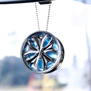 EliteAuto Alloy Wheel Style Hanging Car Air Freshener Gel Perfume Car Hanging Ornament
