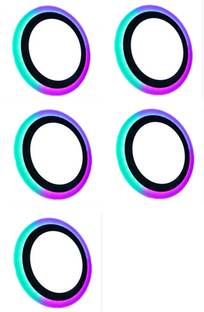 D'Mak 5 Watt White+Multi Color Round LED Panel Light Side 3D Effect Light ( Pack Of 05 ) Recessed Ceiling Lamp