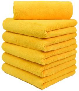 Flipkart SmartBuy Microfibre Kitchen Napkins Yellow pack of 6 Yellow Cloth Napkins
