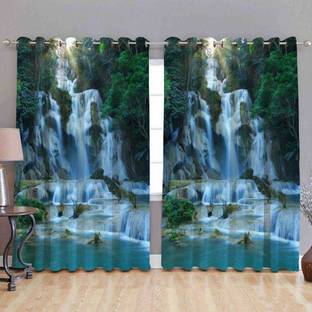 SuperSam Enterprises 153 cm (5 ft) Polyester Room Darkening Window Curtain Single Curtain