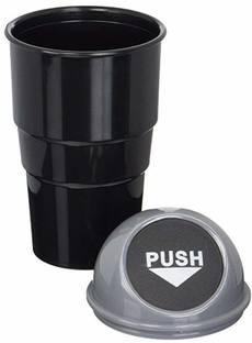 INKULTURE Grey Portable Mini Car Dustbin Car Trash Bin Bag