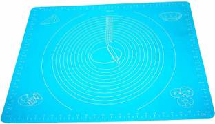 Yutiriti Reusable Non-Stick Dough Pastry Silicone Rolling Cake Mat (Multicolour, Large) Kitchen Tool Set
