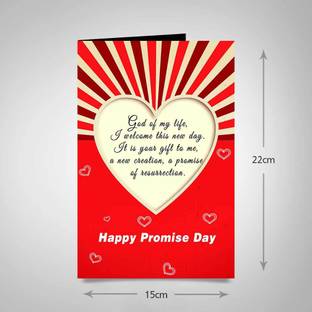 alwaysgift Heartful Promise Day Greeting Card Greeting Card