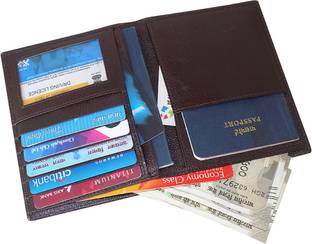 Style 98 Genuine Leather Travel Document Holder||Credit card Case||Business Card Case for Men & Women  (Brown).