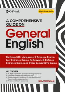 A Comprehensive Guide on General English for Competitive Examinations  - Management Entrance, Railways, Laws, LIC, Defence