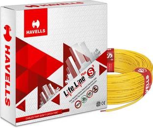 HAVELLS HRFR PVC 1 sq/mm Yellow 90 m Wire