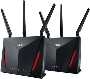 ASUS RT-AC86U (2 Pack) Gaming Router 2.4 GHz, 5 GHz 5834 Mbps Wifi Speed Dual Band External Antenna Access Point Mode