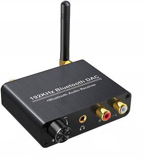 microware Digital to Analog Audio Converter with Bluetooth Receiver Built-in DAC Chip Bluetooth Version 5.0 Lossless Stable Signal Transmission Media Streaming Device