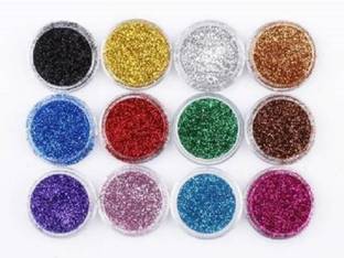 whinsy 12 MultiColors Eye Shadow Powder Set Nail Art Decoration
